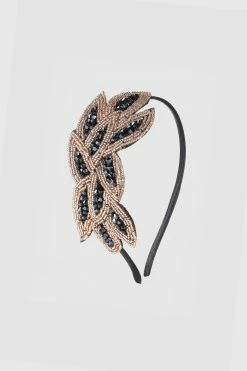 Best Sale ๐ฅฐ BABEYOND Embroidered Crystal Leaf Headband โญ