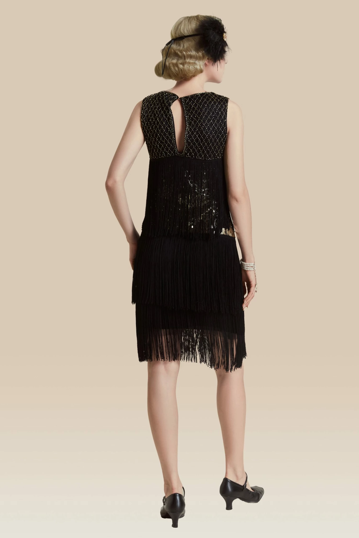 Wholesale ๐ BABEYOND Tiered Tassel Flapper Gatsby ๐ Dress ๐ฅฐ 4 Wholesale ๐ BABEYOND Tiered Tassel Flapper Gatsby ๐ Dress ๐ฅฐ - Image 4