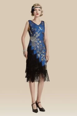 Coupon ๐ BABEYOND Irregular Tassel Hem Peacock Cocktail ๐ Dress โ๏ธ