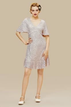 Wholesale 🔥 BABEYOND Mermaid Sequin V Neck Bodycon 👗 Dress 👍