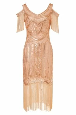 Deals 🥰 BABEYOND Beaded Off Shoulder Flapper 👗 Dress ✨ 15 Deals 🥰 BABEYOND Beaded Off Shoulder Flapper 👗 Dress ✨ -1920's Shop WH flapperdress81 rosegold S scaled