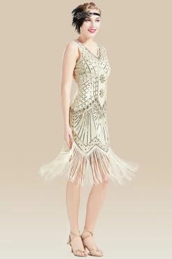 Best Sale ๐ BABEYOND Vintage Sleeveless Cocktail Party ๐ Dress โค๏ธ 18 Best Sale ๐ BABEYOND Vintage Sleeveless Cocktail Party ๐ Dress โค๏ธ -1920's Shop longfringed apricot XS 4 scaled